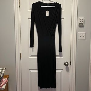 Dress Banana Republic, black, long, size M